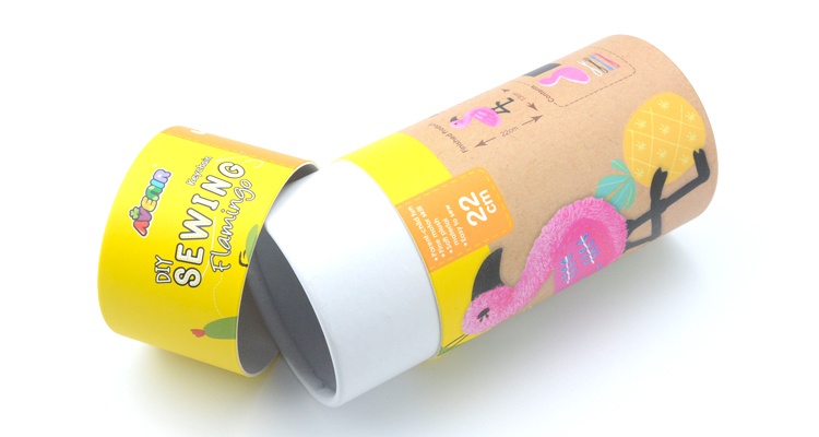 Recycled Paper Cylinder Box For Packaging 25g Capacity PMS Printing
