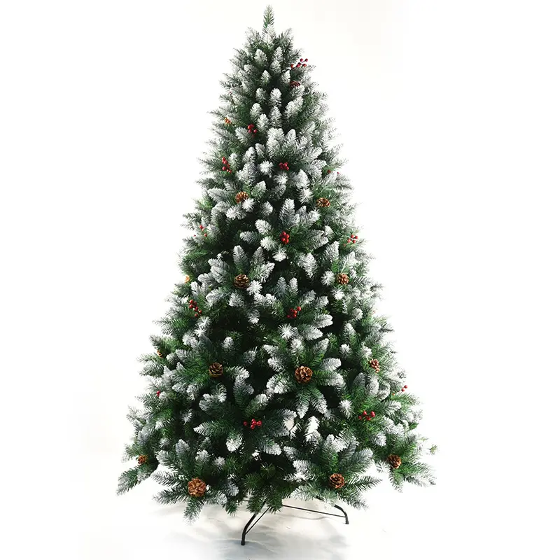 Amazon Hot Selling Christmas Tree Indoor Christmas Holiday Tree 7 Ft Snow Flocked Artificial Christmas Trees