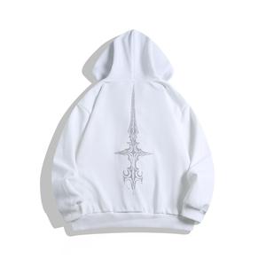 Sudadera con Capucha Personalizada para Hombre, 100% Algodón, Gruesa, para Invierno, Sólida, Transpirable, Resistente al Viento, Ecológica, Corte Regular, Largo Regular - Product Image 4