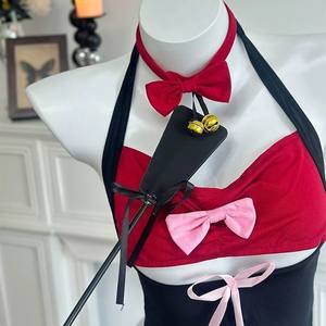 Bikini <span class=keywords><strong>Sexy</strong></span> farfalla simpatica ragazza gatto che blocca i colori appassionata e seducente pura Lingerie sensuale e romantica - Product Image 2