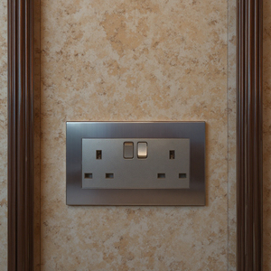 MGA presa <span class=keywords><strong>Twin</strong></span> UK Switched all'ingrosso di alta qualità e di alto livello adatta sia per ambienti domestici che industriali - Product Image 4