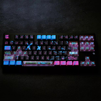Capuchons de touches PBT sur le thème Arcane JINX, personnalisés pour clavier PC, style Anime, profil Cherry, pour accessoires de clavier mécanique