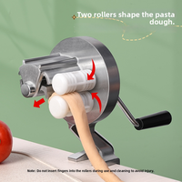 Coupe-pâtes de haute qualité en alliage d'aluminium, machine à pâtes fraîches de type séparé, presse à nouilles de table pour spaghetti et macaroni