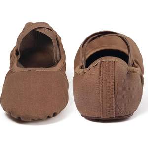 Zapatillas de ballet suaves Dynadans para mujer, de lona, con suela plana dividida, para adultos y niñas. - Product Image 2