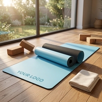 Tapis de yoga en caoutchouc naturel Bstar OEM, couleur personnalisée, antidérapant, résistant à l'eau, écologique, vente en gros, épaisseur 5 mm, pour gym/yoga/pilates