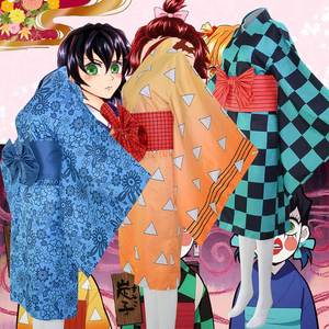 11 Estilos de Vestidos de Mujer de Demon Slayer Kamado Nezuko, Regalo para Fiesta de Halloween, Disfraz de Cosplay de Anime Kimono - Product Image 5