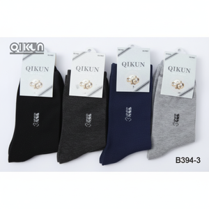 Calzini Bianchi Piegati da Uomo di Alta Qualità, Stili Business, Quotidiani e Sportivi, Antiscivolo, Traspiranti, in Nylon, Poliestere e Spandex, Sublimazione ODM - Product Image 1