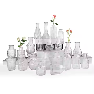 Glass Small Flower <strong>Vase</strong> for Centerpieces Bud <strong>Vases</strong> in Bulk <strong>Mini</strong> Vintage Glass <strong>Vases</strong> for Floral Arrangements Decorations - Product Image 2
