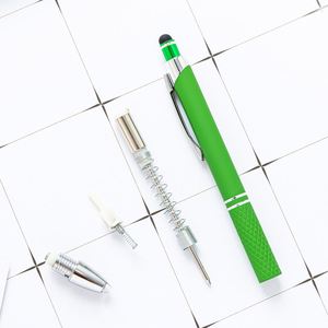 Stylet multifonction à LED avec lampe de poche - Stylo tactile promotionnel personnalisé avec logo pour salons professionnels - Product Image 4