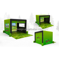 Tente gonflable de golf sur mesure avec écran de frappe, abri simulateur de golf portable et hermétique pour l'entraînement de golf en extérieur