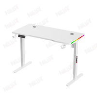 Hot Sale Gaming Computer Desk White Desktop Table Pc Gaming With Led