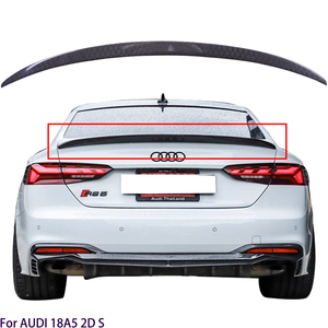 For A5 S5 RS5 B9 2Door Coupe S Style Honeycomb Carbon Fiber Rear Spoiler Trunk Wing 2016-2025 - Product Image 1