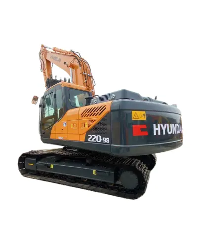 Escavadeira Hyundai 220-9s usada de alta qualidade 22 toneladas feita na Coreia mini escavadeira de segunda mão a preço barato para