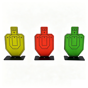 Cible octogonale portable colorée en acier inoxydable, ensemble de 3 couleurs, accessoire d'entraînement tactique pour clubs de tir en extérieur - Product Image 6