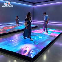 Système de jeu interactif LED en métal pour sols, équipement de fitness sportif pour parcs d'attractions commerciaux intérieurs et locations d'événements