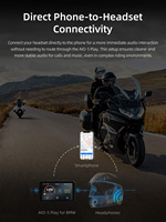 CHIGEE Aio 5 Paly 60fps 720p Wifi Bluetooth Motocicleta Dashcam 5 pulgadas Motor Carplay Dvr Con Gps