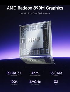 มินิพีซี Chipboard Minisforum AI X1 Pro-370 Ai 9 370(12c/24t) แรม 32GB DDR5 ฮาร์ดดิสก์ SSD 1TB คอมพิวเตอร์ตั้งโต๊ะ, ช่องเสียบ USB4 2 ช่อง Minisforum AI X1 - Product Image 5
