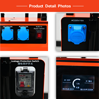 Alimentation portable robuste 5000W à onde sinusoïdale pure avec contrôleur MPPT pour chantiers de construction, camping et utilisation d'urgence