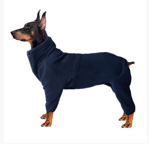 कुत्ते शरद ऋतु शीतकालीन आकस्मिक चार-पैर हिलाने वाले मखमली जैकेट बड़े कुत्तों को समायोजित करने योग्य ठंडे-सबूत गर्म पालतू जानवर कोट पालतू - Product Image 6