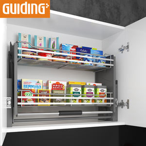 Panier de rangement pour vaisselle, égouttoir à vaisselle, tiroir coulissant pour armoire de cuisine, étagère relevable - Product Image 5