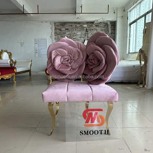 SMOOTH Rose Back Boda Eventos Sofá Decoración <span class=keywords><strong>Amor</strong></span> Asiento Sofá Todos los colores disponibles Novia y novio Boda Escenario Sofás - Product Image 4