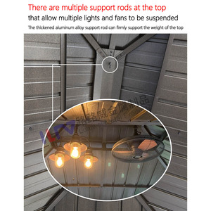 Struttura Personalizzata <span class=keywords><strong>per</strong></span> Pergola in Alluminio Gazebo da Esterno Strutture <span class=keywords><strong>Ombreggianti</strong></span> in Metallo - Product Image 3