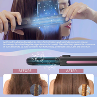 Catokan Rambut 3 in 1 Cool Air Pelurus Rambut Pelat Keramik Ion Negatif Layar LCD Alat Penata Rambut Ionik