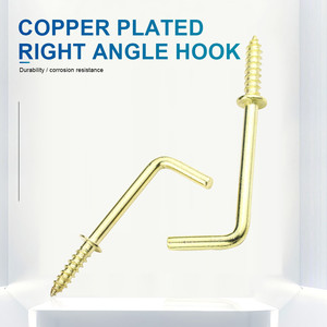 Crochets de suspension en acier de haute qualité à prix d'usine, en forme de L, à angle droit, autoperceurs, diverses tailles (1'', 1/2'', 3/4'', 5/8'') - Product Image 2