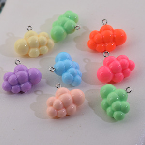 Abalorios acrílicos 3D con forma de nube para la fabricación de joyas, color aleatorio, primavera 2024, origen Yiwu - Product Image 3