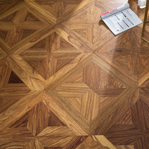 Parquet de Madera Natural Asiática con Reducción de Ruido, Antideslizante, Grado AB, 12 mm, Multicapa, Padauk T&G, para Proyectos Comerciales - Product Image 1