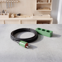 Multiprise DK Danemark à 3 prises avec indicateur LED et câble H07RN-F 3G1.5mm² de 5/10/15/20/25M