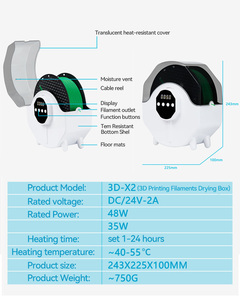 Boîte de séchage de filaments <span class=keywords><strong>Landu</strong></span>, adaptée à tous les types de filaments PLA/PLA +/PETG/ABS/ASA/HIPS/fibre de carbone - Product Image 6