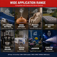 Mini compresseur d'air ultra silencieux 50/60Hz pour matelas anti-escarres, coussins d'air et dispositifs médicaux