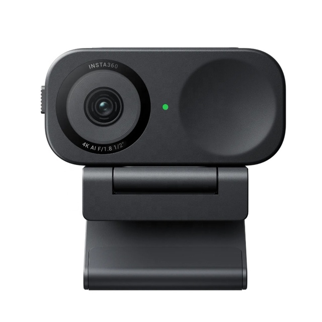 Insta360 Link 2 Pro 4K AI Tracking Camera 2 Axis Gimbal 1 2 Inch Sensor Gesture Control Noise Cancelling Mic for Live Stream