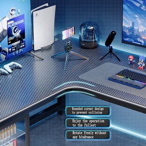 Estaciones de Trabajo Modernas, <span class=keywords><strong>Escritorio</strong></span> de Oficina en <span class=keywords><strong>Forma</strong></span> de <span class=keywords><strong>L</strong></span>, <span class=keywords><strong>Escritorio</strong></span> para Juegos - Product Image 3