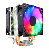 Refroidisseur de ventilateur en aluminium cuivre avec roulement hydraulique à connecteur 3 broches pour application de boîtier d'ordinateur