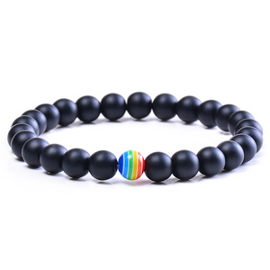 Pulsera <span class=keywords><strong>de</strong></span> arcoíris <span class=keywords><strong>de</strong></span> Orgullo Gay, difusor <span class=keywords><strong>de</strong></span> piedra <span class=keywords><strong>de</strong></span> <span class=keywords><strong>Lava</strong></span>, Ojos <span class=keywords><strong>de</strong></span> tigre Natural, cuentas <span class=keywords><strong>de</strong></span> energía, 8 MM, gran oferta - Product Image 2