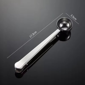 Cuchara de Café de Acero Inoxidable con Clip, Cuchara Multifuncional con Clip para Cerrar Bolsas de Granos de Café y Hojas de Té - Product Image 6