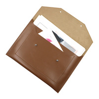 Porte-documents grande capacité, pochette pour ordinateur portable en cuir PU, porte-documents professionnel, sac à documents, organiseur de papeterie