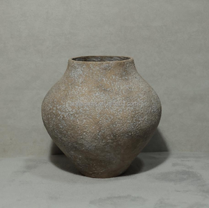 Ventes en gros de pots de fleurs GRC vintage européens minimalistes pour l'intérieur/l'extérieur, écologiques, légers, avec trous de drainage, capacité de 30 L - Product Image 6