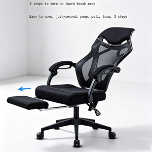 Vente directe d'usine, chaise de travail en maille pas chère, chaise ergonomique pivotante pour salle de réunion, Sillas - Product Image 5