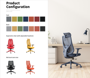 <span class=keywords><strong>Chaise</strong></span> de bureau ergonomique moderne LN10A à hauteur réglable, avec accoudoirs 3D et soutien lombaire ajustable, en maille de <span class=keywords><strong>haute</strong></span> qualité pour la maison - Product Image 2