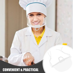 Masque facial transparent anti-poussière, hygiène, vente chaude pour cuisines et salons - Product Image 3