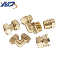 Raccord en Y CNC NLD pour tuyau 1/2'' en laiton, connecteur mâle 3 voies, raccords de tuyau PEX en laiton