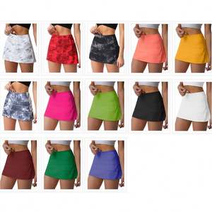 2 in 1タイ染料ミニテニス服パデルスカート女性用ゴルフアパレル - Product Image 5