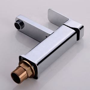 Robinet moderne en acier inoxydable à levier unique avec cartouche céramique, finition brossée, mélangeur de lavabo, montage à trou unique pour salle de bain - Product Image 6