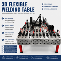 Plateforme de soudage 3D flexible avec accessoires complets, poste de travail de soudage facilement démontable pour projets de soudage personnalisés