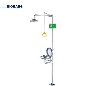 Doccia d'emergenza Biobase con lavaggio occhi e struttura di sicurezza in acciaio inossidabile 304 per laboratorio - Product Image 1