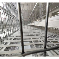 Cage à poules pondeuses de type 4 à 4 niveaux pour 128 oiseaux, cage à poules pour petite ferme avicole à bas prix