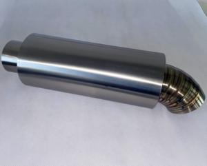 Silencieux en acier inoxydable avec embout courbé rabattu Boîte d'échappement arrière style dauphin - Product Image 3